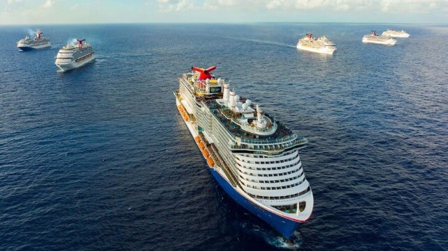 Seven Carnival Cruise Ships Converge for Birthday Celebration