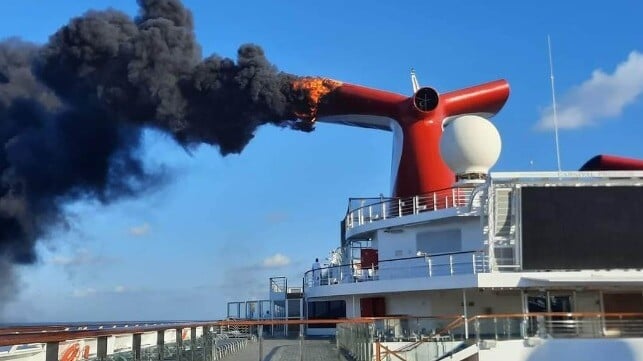 cruise ship fire Carnival Freedom
