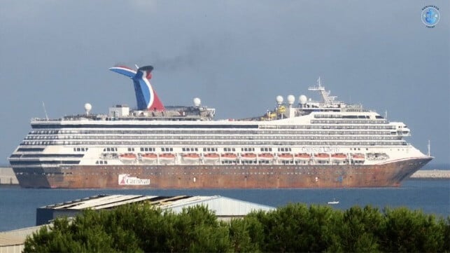 Carnival Liberty during refit