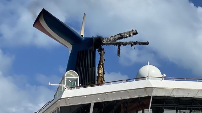 carnival cruise line fire 2022