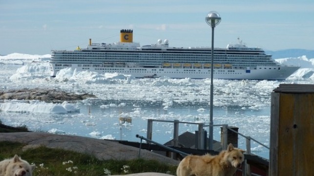 Costa ship in Greenland