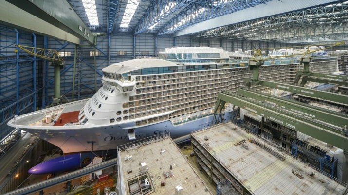 Ovation of the Seas Floats Out