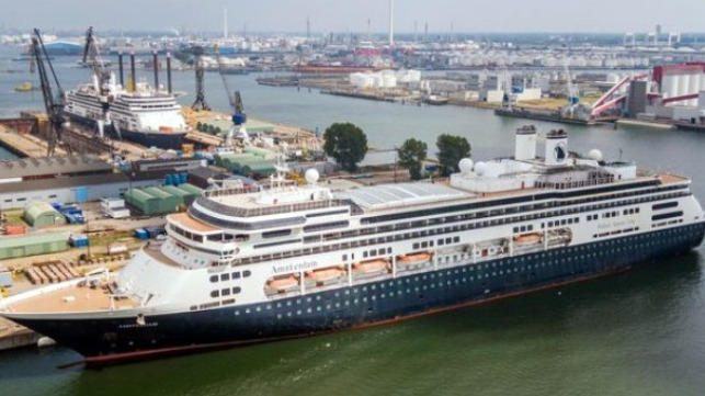 Fred. Olsen takes delivery on cruise ship from Carnival's Holland America