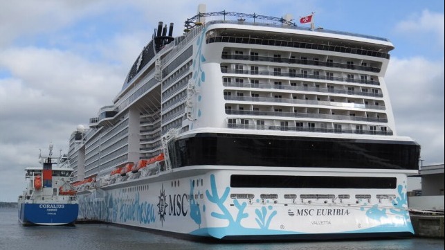 MSC Cruises shore power bio-fuel