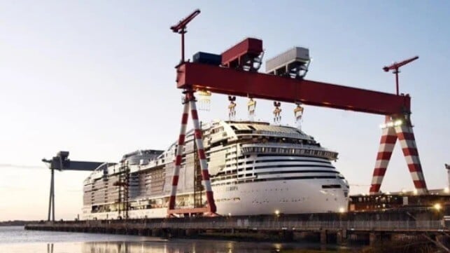MSC large cruise ship