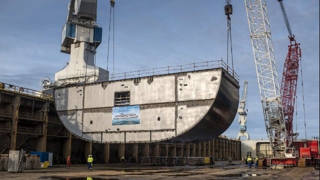 construction begins on LNG powered ferry in Finland
