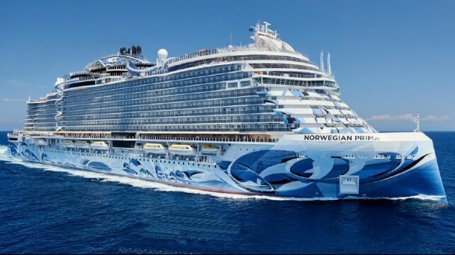 Norwegian Prima cruise ship delivered 