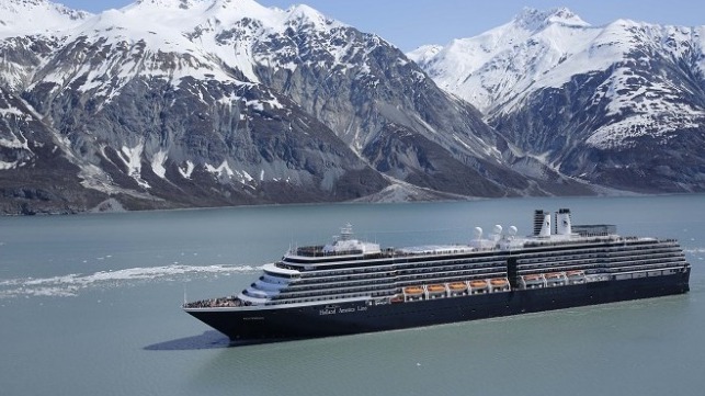 Westerdam in Alaska courtesy of Holland America Line.