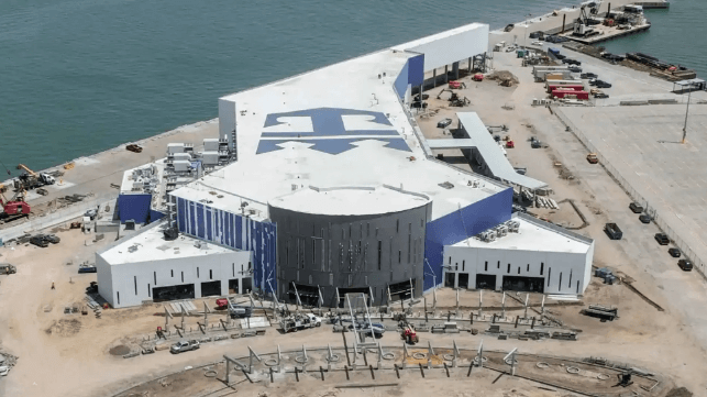 Royal Caribbean new cruise terminal at Port of Galveston