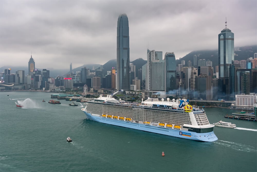 cruise ship in Hong Kong
