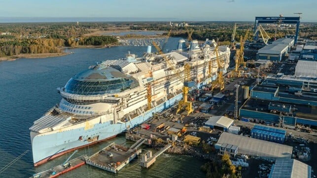 Star of the Seas cruise ship construction