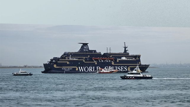 fire on cruise ship off Singapore