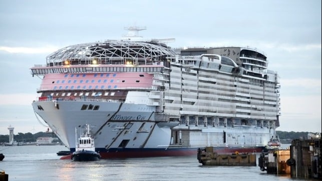 shipbuilders are floating out more cruise ships