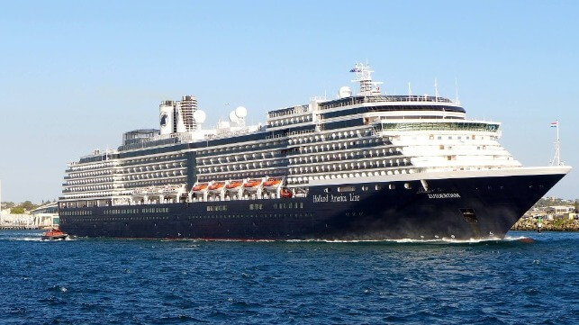 Climate Activists Block Cruise Ship Zuiderdam at Port of Rotterdam ...