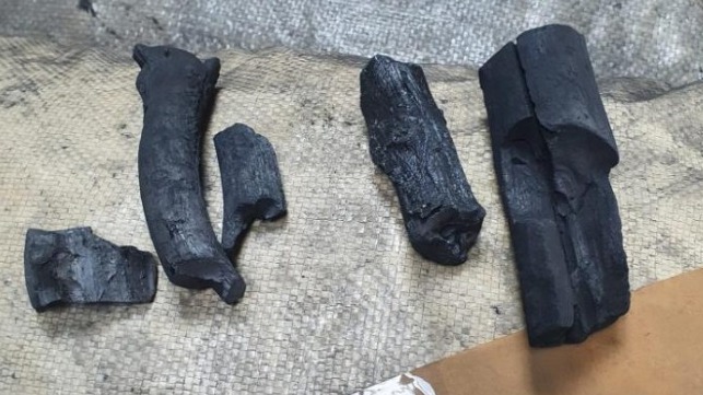 cocaine seized in port of Rotterdam disguised as charcoal