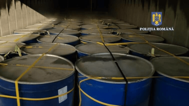 There is more to these barrels than meets the eye, according to Romanian authorities (DIICOT)