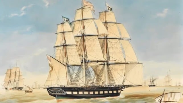 Koning Willem de Tweede, courtesy Rotterdam Maritime Museum (Jacob Spin, 1806-1875)