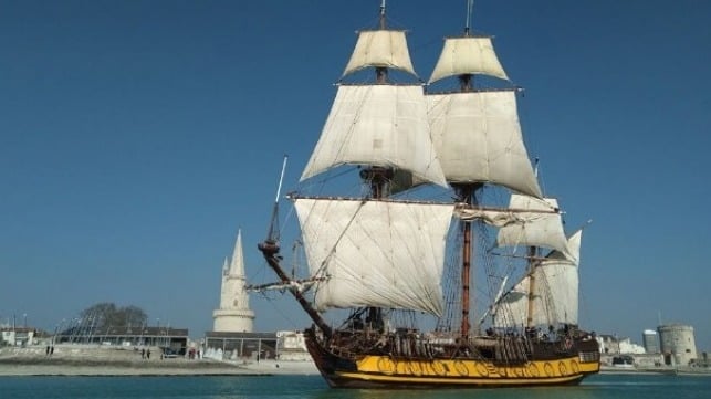replica Russian sailing ship