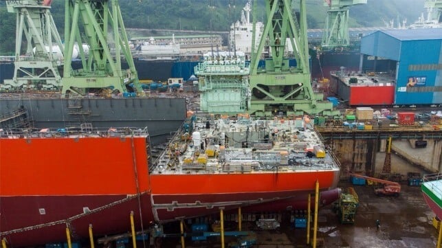 ammonia marine engine installed on newbuild