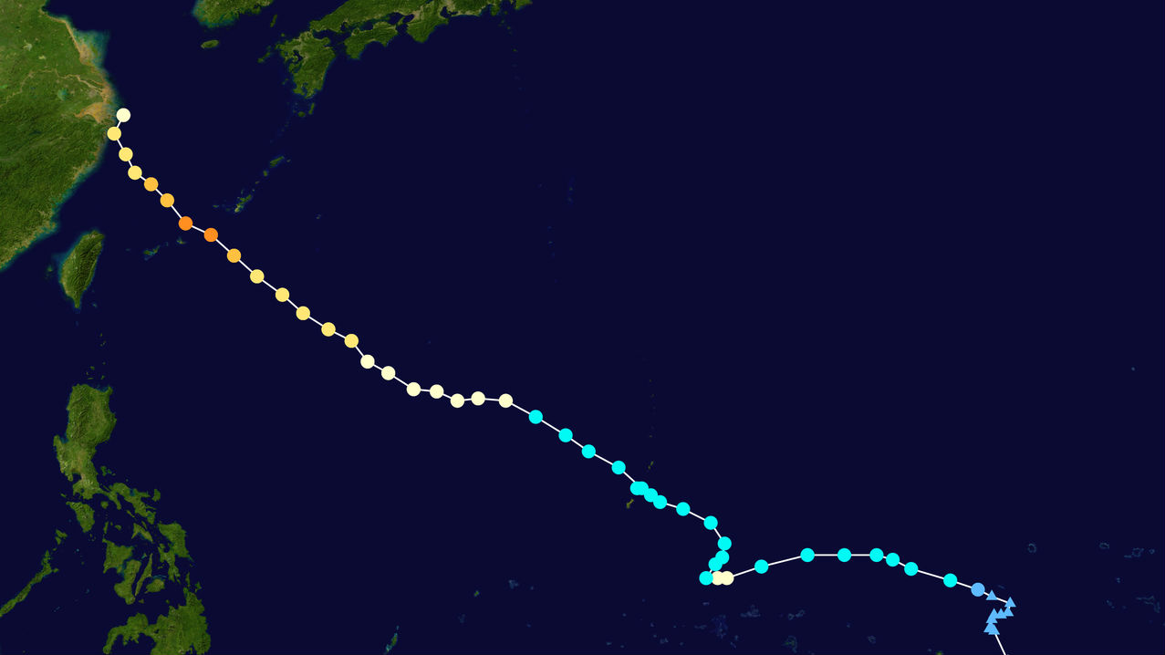 track of typhoon