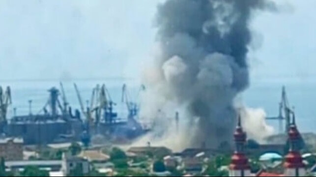 Berdyansk port attacked