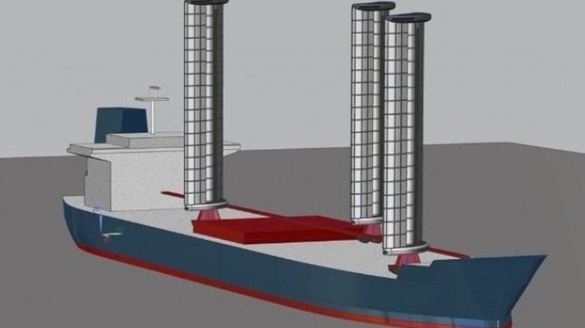 wind powered propulsion for commercial shipping