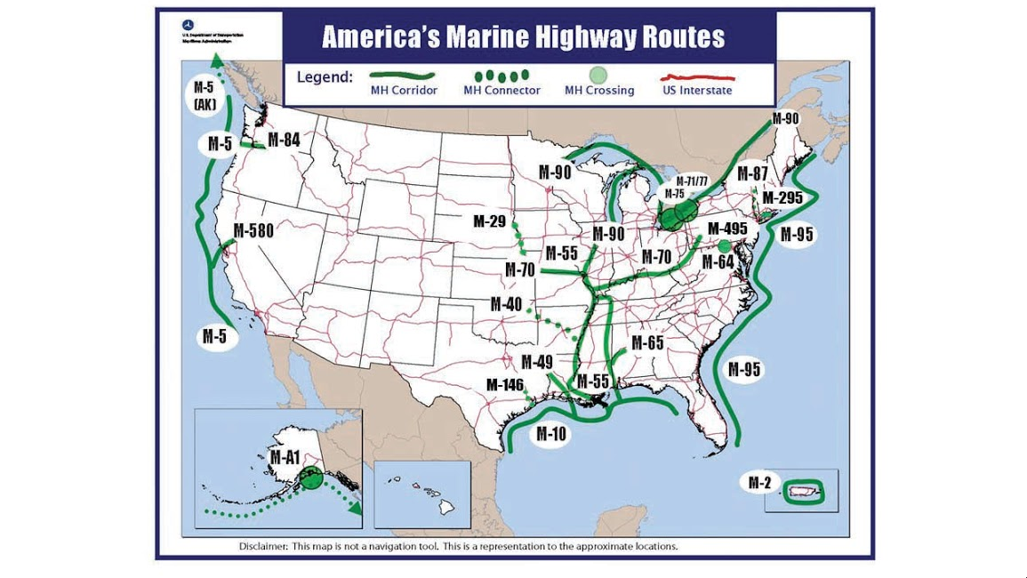 us marine high way map