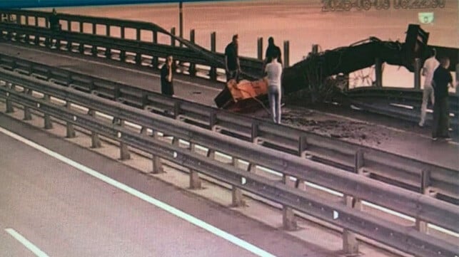 damage Kerch Bridge