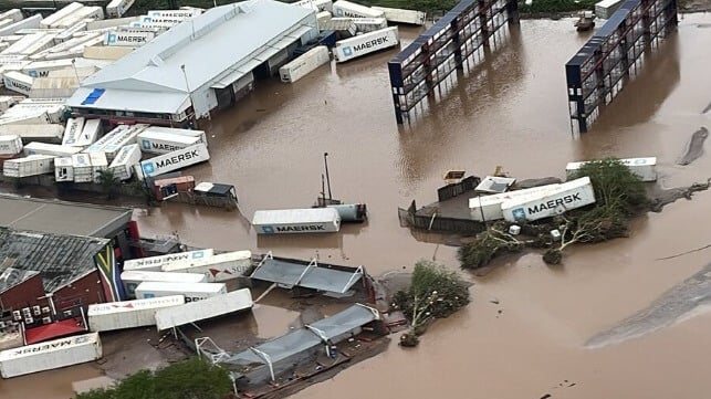 flooding closes Durban port