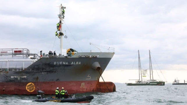 Greenpeace protestors
