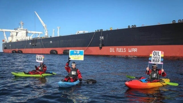 Greenpeace protest