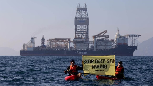 deep-sea mining protest
