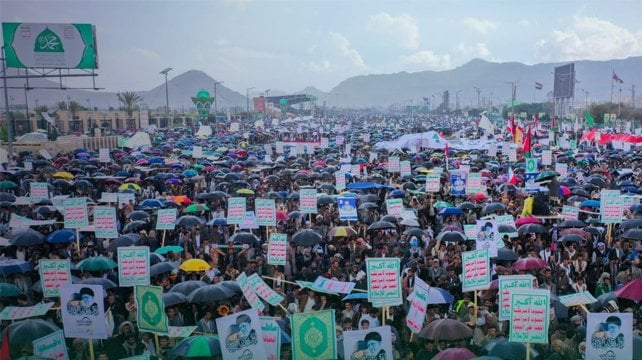 Houthi protest demonstration