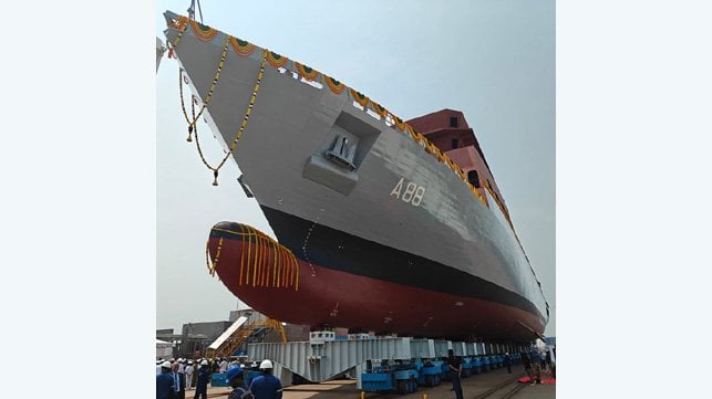launch of Indian training ship