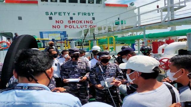 Indonesia detains tanker due to suspicious activity 