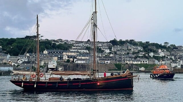 historic sailing trawler