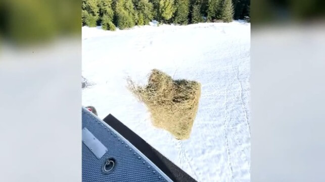 Haybale drop