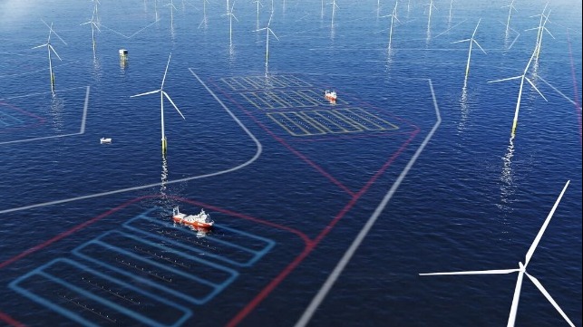 seaweed farming around offshore wind turbines