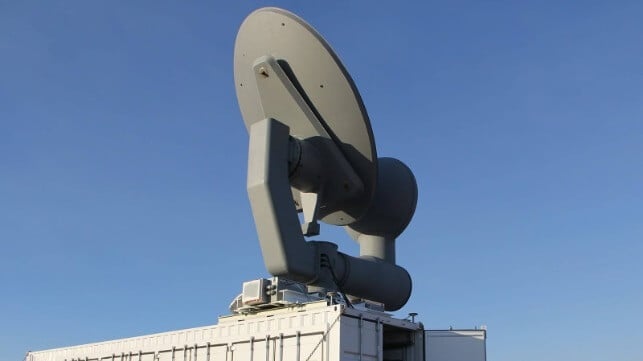 CHIMERA, the Air Force's extended-range anti-drone microwave system, is one example of a high-power microwave energy weapon (AFRL)