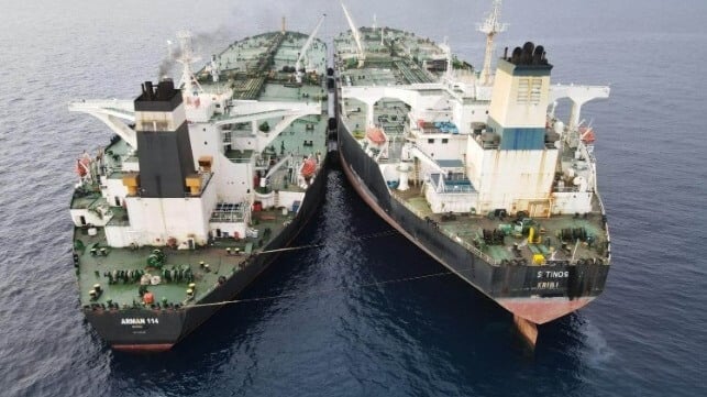 tankers in STS transfer