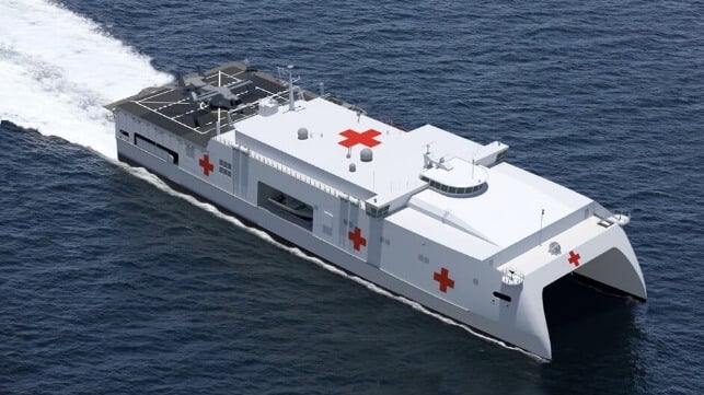 US Navy hospital ship