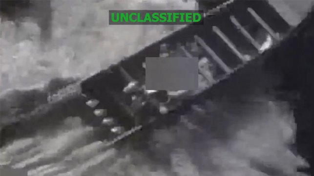 strike on alleged drug running boat