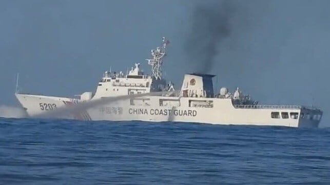 China Coast Guard water cannon