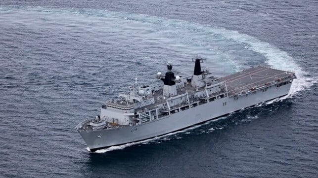 HMS Albion in better days (Royal Navy file image)