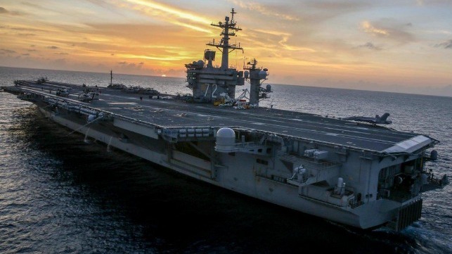 USS Lincoln Conducts Combat Drills as Message to Iran