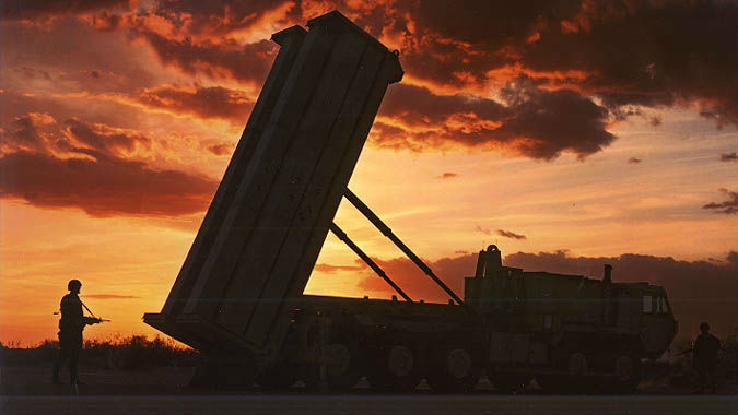 THAAD missile launcher