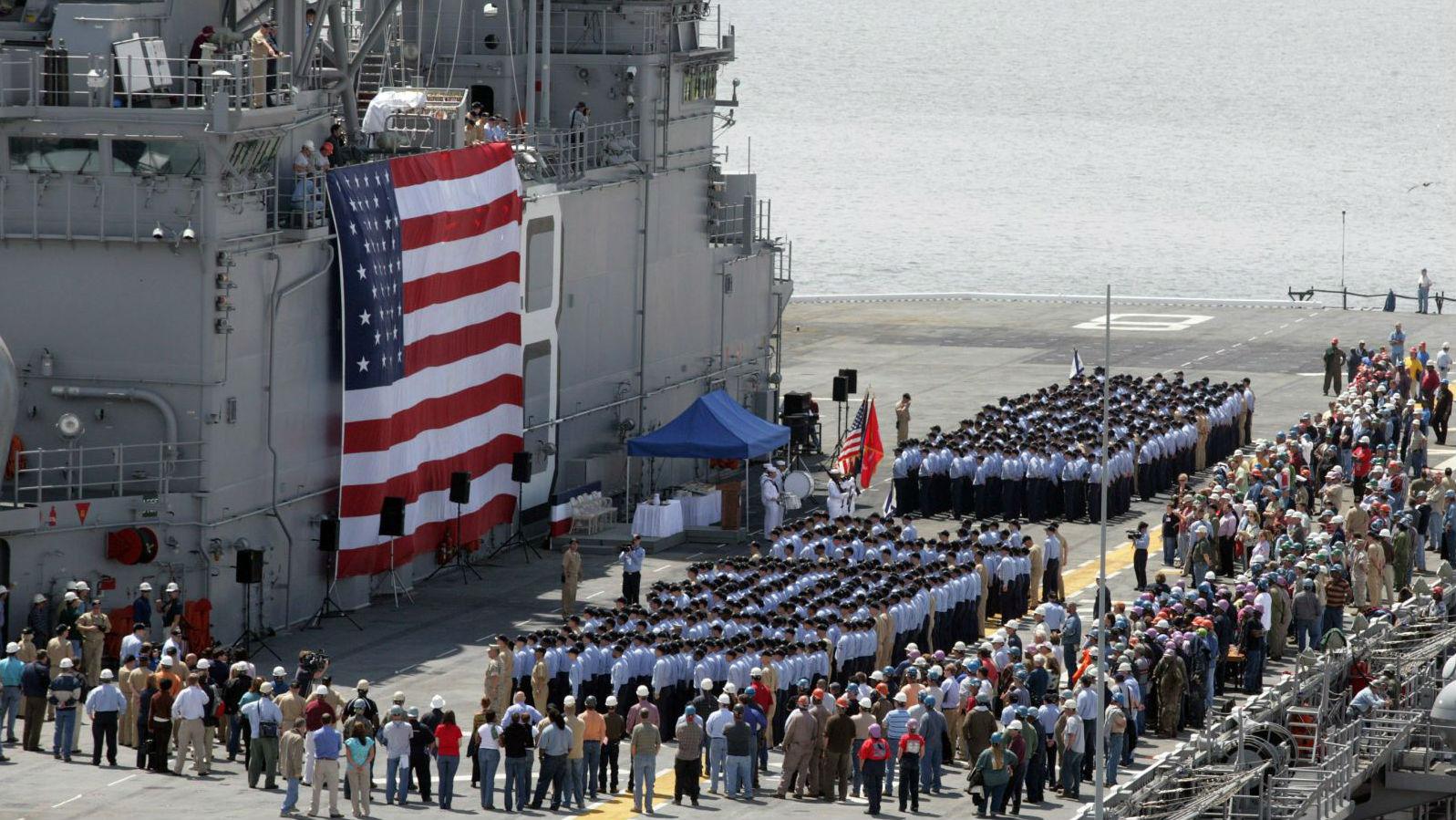 Navy christening ceremony