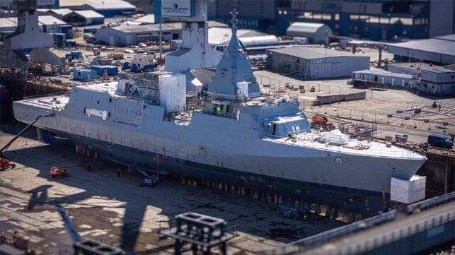 Finnish corvette prepared for launch