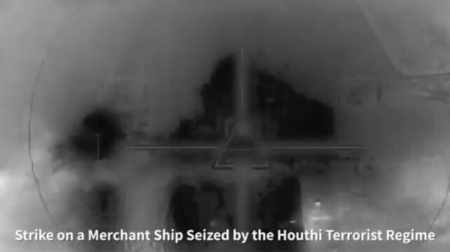Israeli strike on car carrier