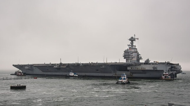 Ford aircraft carrier completes maintenance preparing for first deployment